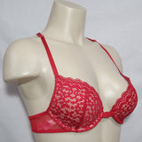 Xhilaration Front Close Lace T-Back Push-Up Plunge Bra 32B Underwire Cupid Red NWT - Better Bath and Beauty