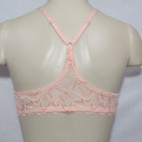 Gilligan O'Malley Front Close Everyday Lace Racerback Demi UW Bra 34D Peach Divine - Better Bath and Beauty