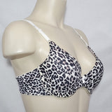 Maidenform 7959 One Fabulous Fit Demi Underwire Bra 38D Black Animal Print NWT - Better Bath and Beauty