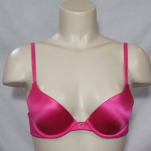 Maidenform 9729 Custom Lift Satin Demi Underwire Bra 34A Bright Pink - Better Bath and Beauty