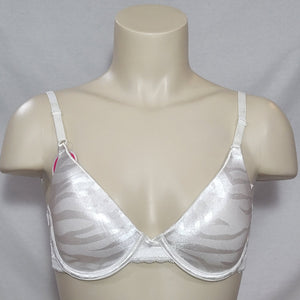 DISCONTINUED Maidenform 7122 One Fabulous Fit Jacquard Satin Underwire Bra 38C White NWT - Better Bath and Beauty