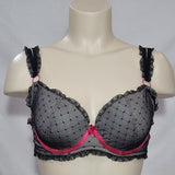 Kardashian Kollection Burlesque Demi Molded Cup Lace Underwire Bra 36B Black - Better Bath and Beauty