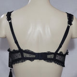 Kardashian Kollection Burlesque Demi Molded Cup Lace Underwire Bra 34B Black - Better Bath and Beauty