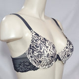 Maidenform 9139 One Fab Fit Decadence Lace Underwire Bra 34C Black Animal Print - Better Bath and Beauty
