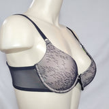 Lily Of France 2121275 Lace Push an Underwire Demi Underwire Bra 34B Black NWT - Better Bath and Beauty