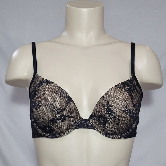 Maidenform 9739 Custom Lift Lace Demi Underwire Bra 34B Black NEW WITHOUT TAGS - Better Bath and Beauty