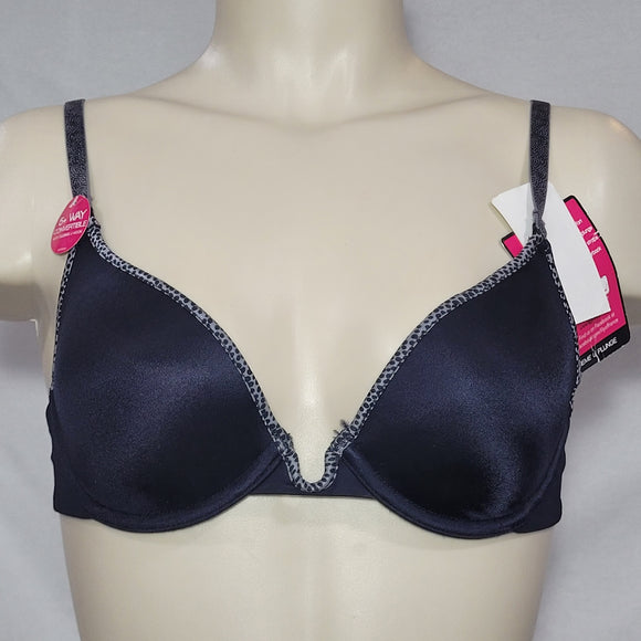 Lily Of France 2177200 Extreme U-Plunge Underwire Bra 34C Black NWT - Better Bath and Beauty