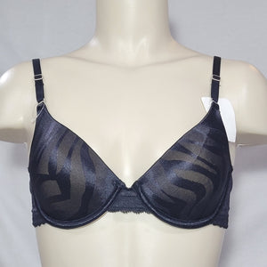 DISCONTINUED Maidenform 7122 One Fabulous Fit Jacquard Satin Underwire Bra 36D Black NWT - Better Bath and Beauty