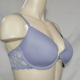 Gilligan O'Malley Front Close Everyday Lace Racerback Demi Underwire Bra 34D Misty Blue - Better Bath and Beauty