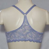 Gilligan O'Malley Front Close Everyday Lace Racerback Demi Underwire Bra 34DD Misty Blue - Better Bath and Beauty