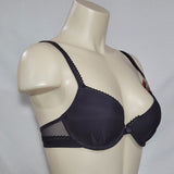 Lily Of France 2175210 French Charm Push Up Underwire Bra 34B Black Shadow NWT - Better Bath and Beauty