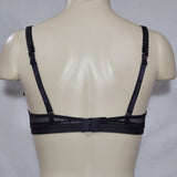 Lily Of France 2175210 French Charm Push Up Underwire Bra 34A Black Shadow NWT - Better Bath and Beauty