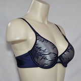 Maidenform 7312 Lace Embellished One Fabulous Fit UW Bra 34B Navy Blue NWT - Better Bath and Beauty