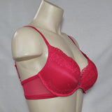 DKNY 453237 Perfect Profile Push-Up T-Shirt Underwire Bra 32C Red NWT - Better Bath and Beauty