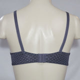 Warner's 1593 Simply Perfect Cushioned Comfort Underwire Bra 40D Gunmetal Gray Geo Print NWT - Better Bath and Beauty