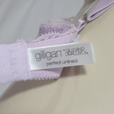 Gilligan O'Malley Perfect Unlined Seamless Cup Lace Trim UW Bra 34B Purple - Better Bath and Beauty