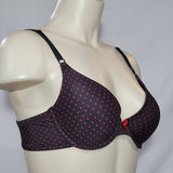 Maidenform 7959 One Fabulous Fit Demi Underwire Bra 34B Black with Red Dots - Better Bath and Beauty