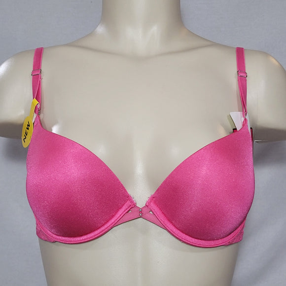 Lily Of France 2175240 Extreme Sensational PushUp UW Bra with Lace 38B Pink NWT - Better Bath and Beauty