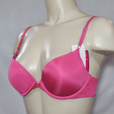 Lily Of France 2175240 Extreme Sensational PushUp UW Bra with Lace 36A Pink NWT - Better Bath and Beauty