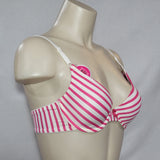 Maidenform 7959 One Fabulous Fit Demi Underwire Bra 36D Pink & White Stripe NWT - Better Bath and Beauty