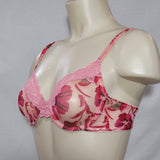 Gilligan O'Malley Sheer Mesh Underwire Bra 34B Pink Floral - Better Bath and Beauty