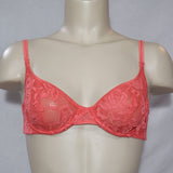 Victoria Secret Soft Lace Divided Cup Balconette Underwire Bra 34B Coral - Better Bath and Beauty