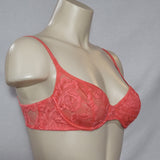 Victoria Secret Soft Lace Divided Cup Balconette Underwire Bra 34B Coral - Better Bath and Beauty