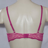 Maidenform 9407 Enthralled Embellished Lace Plunge Underwire Bra 36C Magenta DISCONTINUED - Better Bath and Beauty