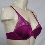 Lily of France 2177175 Extreme Lacy Looks Lightly Lined UW Bra 38C Magenta NWT - Better Bath and Beauty