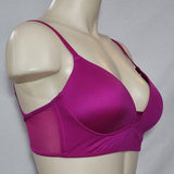 Self Expressions SE1128 Comfort Zone Push-Up Wire Free Bralette 34B Magenta - Better Bath and Beauty