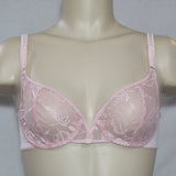 Warner's 89414 Semi Sheer Lace Divided Cup Underwire Bra 34B Pink - Better Bath and Beauty