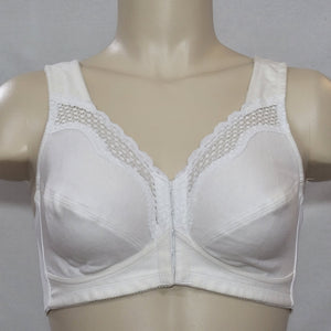 Exquisite Form 531 Cotton Front Close Wire Free Bra 42B White NEW WITHOUT TAGS - Better Bath and Beauty
