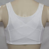 Exquisite Form 531 Cotton Front Close Wire Free Bra 38D White NWOT - Better Bath and Beauty