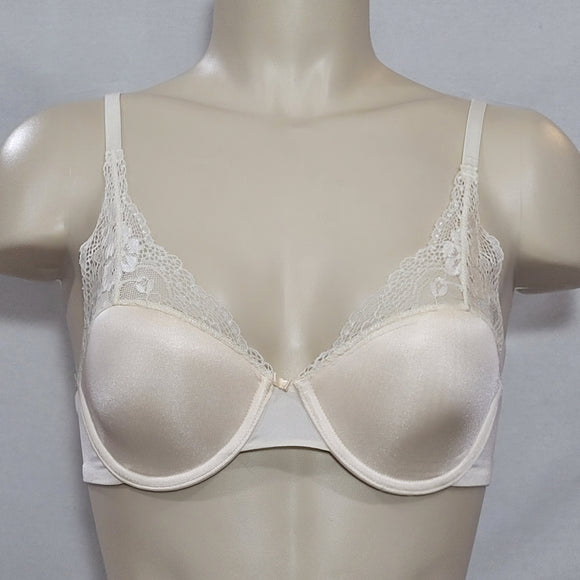 Lily Of France 2177175 Extreme Lacy Looks Lightly Lined UW Bra 36B Ivory NWT - Better Bath and Beauty