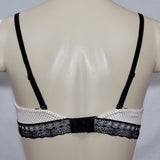 Lily of France 2177101 Your Perfect T-shirt UW Bra With Lace 34B Black Dots NWT - Better Bath and Beauty