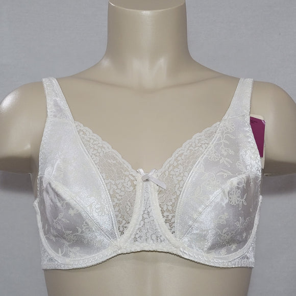 Playtex Secrets 4422 Floral Signatures UW Bra 34C White NWT - Better Bath and Beauty