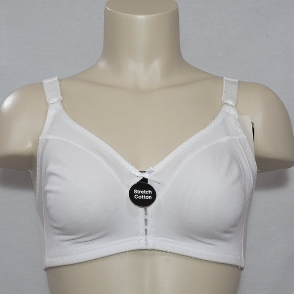 Bali 3036 S122 Double Support 86% Cotton Wire Free Bra 34C White NEW WITH TAGS - Better Bath and Beauty