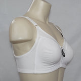 Bali 3036 Double Support 86% Cotton Wire Free Bra 36B White NEW WITH TAGS - Better Bath and Beauty