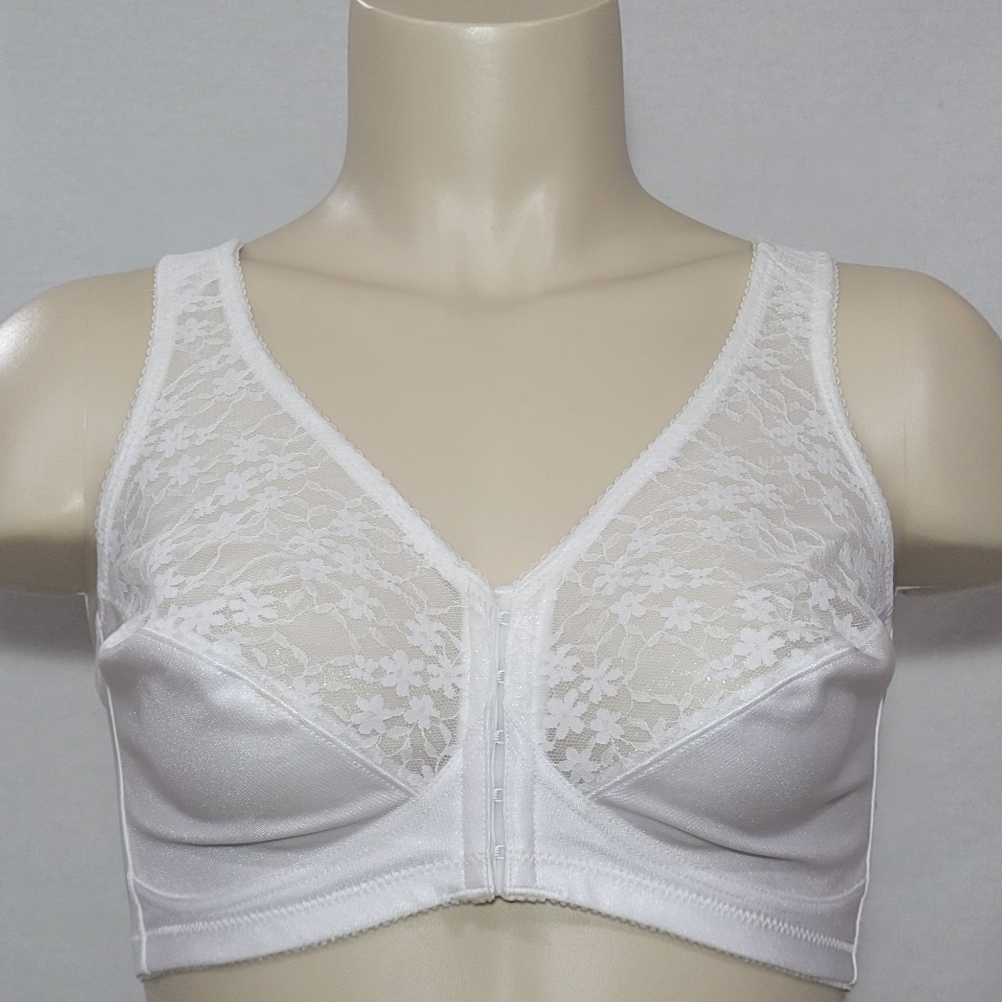 Exquisite Form Front Close Posture Lace Wirefree Bra