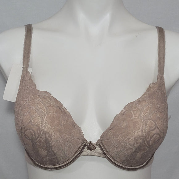 Lily of France Extreme Ego Boost Women`s Lace Push Up Bra, 32A, Rosey  Cheeks 