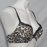 Scandale by Halle Berry Paris Push Up Underwire Bra 34C Animal Print - Better Bath and Beauty