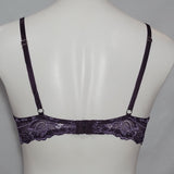 Gilligan O'Malley Lace Trimmed Push Up Underwire Bra 34C Plum - Better Bath and Beauty