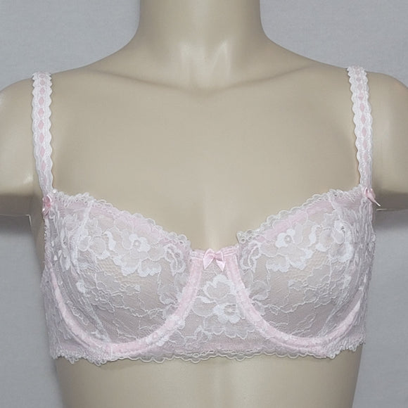 Felina 5894 Harlow Sheer Lace Full Busted Demi Underwire Bra 32DDD Pink - Better Bath and Beauty