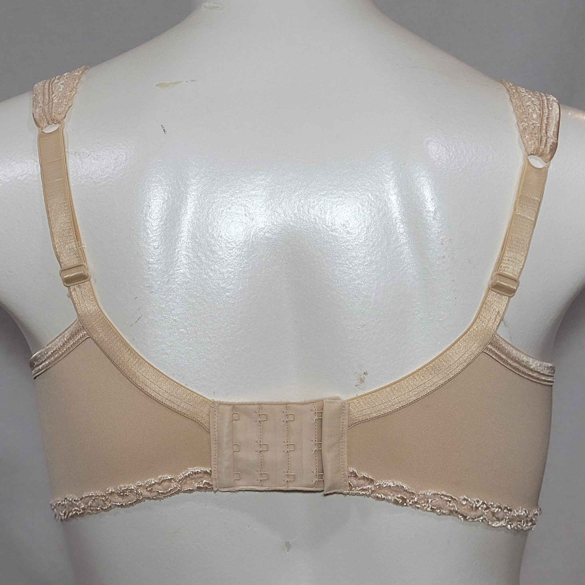 Playtex 4088 18 Hour Comfort Lace Wire Free Bra 36D Nude