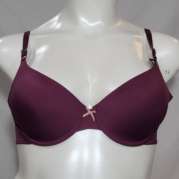 Maidenform 05701 5701 Self Expressions T-Shirt Underwire Bra 34D Burgundy Wine NWT - Better Bath and Beauty