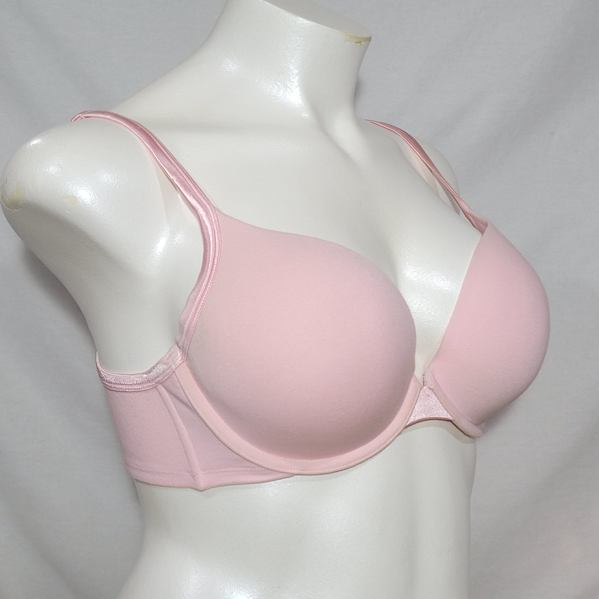 Cacique Lightly Lined Full Coverage Bra Sz 46DDD Underwire pink