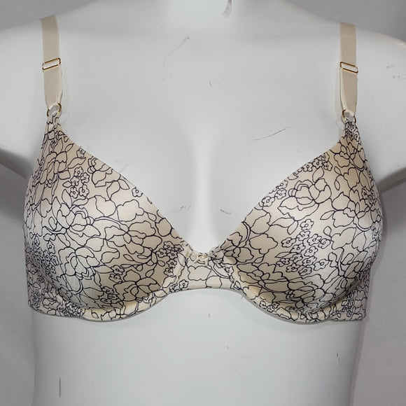Vanity Fair 75345 Beauty Back Full Coverage Underwire Bra 36C Ivory Floral Print - Better Bath and Beauty