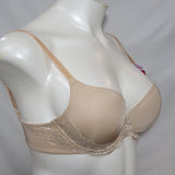 Lily of France 2175220 Lily Of France Sensational Lace Push Up UW Bra 36D Nude - Better Bath and Beauty