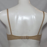 DISCONTINUED Maidenform 7180 One Fabulous Fit Embellished Push Up UW Bra 36D Nude NWT