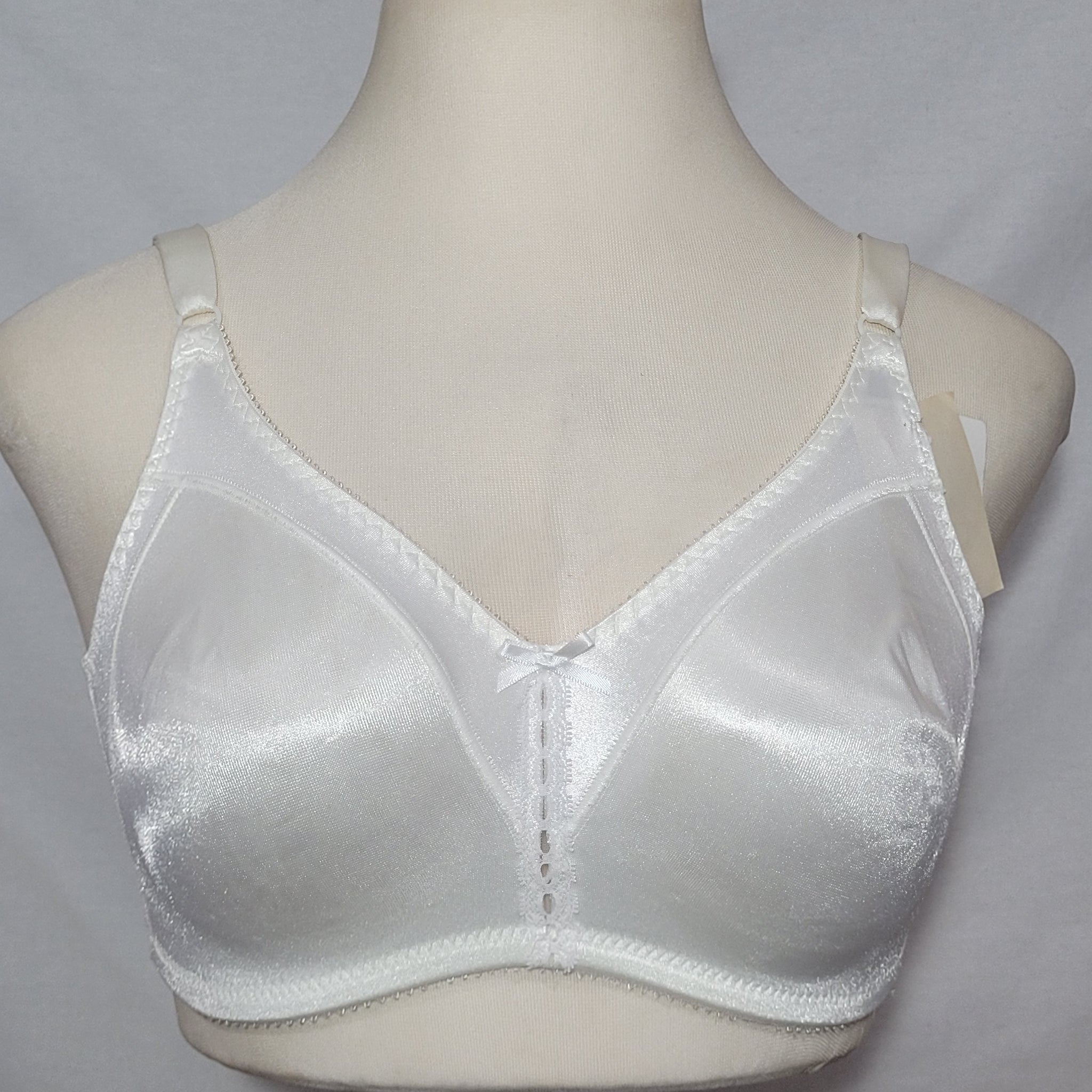 Bali 3820 S121 Double Support Wirefree Bra 36D White NEW